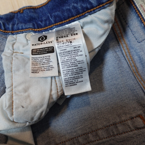 Levi’s Premium 501® S Skinny Jeans Men’s 32x30 Blue Denim Button Fly - Picture 7 of 7